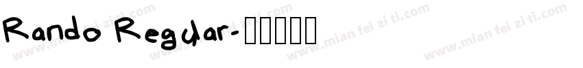 Rando Regular字体转换